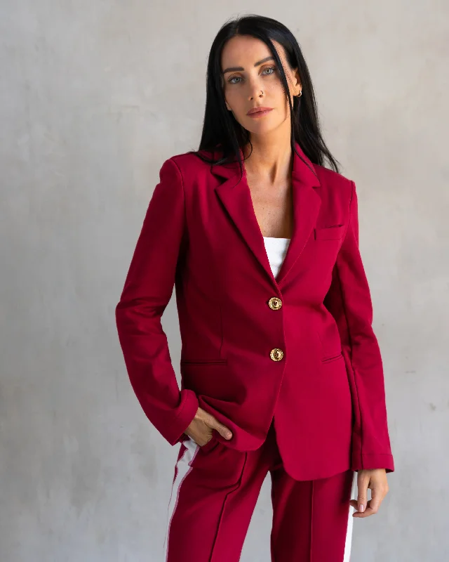 Morrison Interlock Blazer Bordeaux Women's Brand Blazer