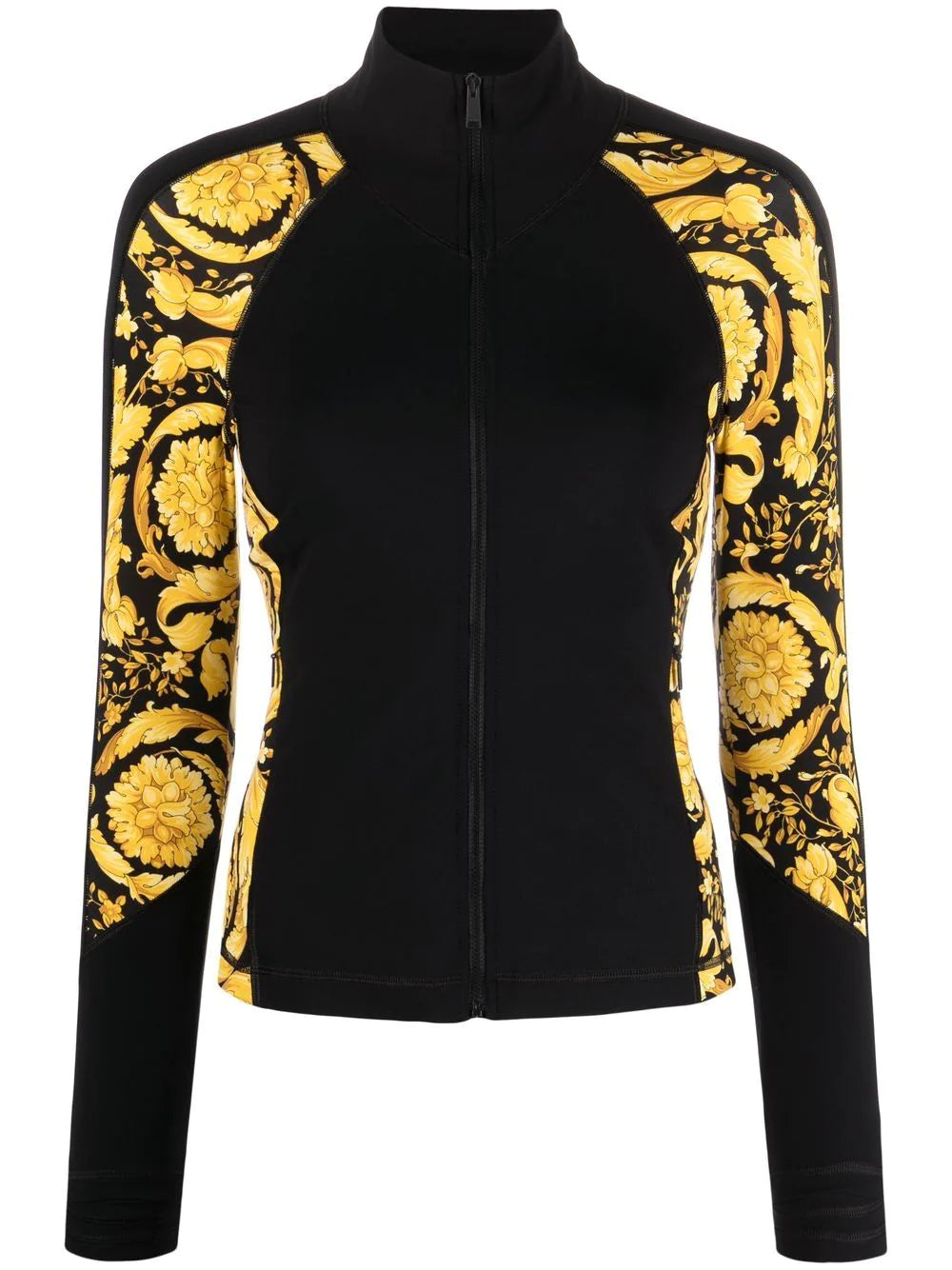 Versace Barocco Zip Up Jacket Faux Fur Jacket Real Fur Jacket Shearling Jacket