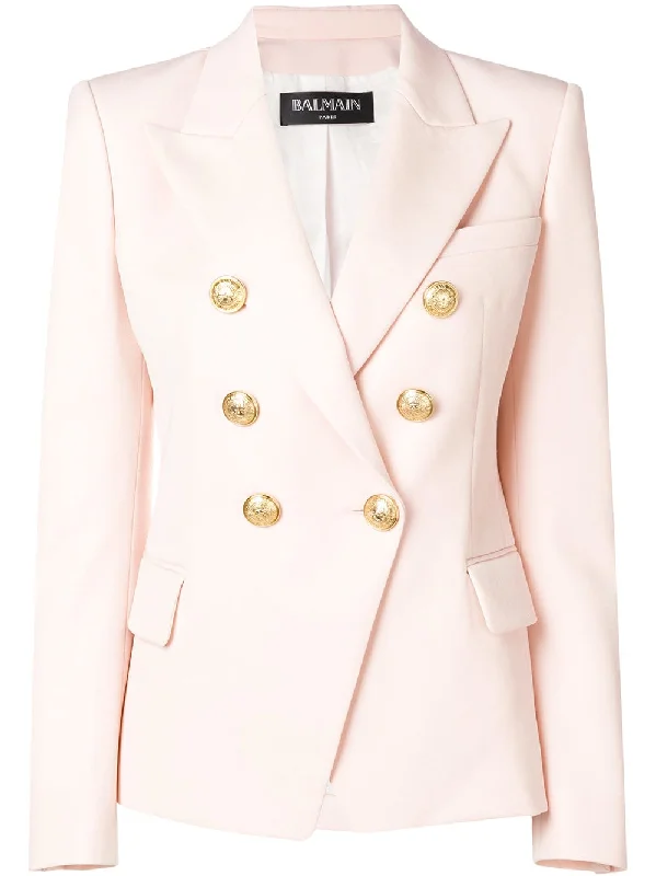 classic double-breasted blazer Women's Warm Suit