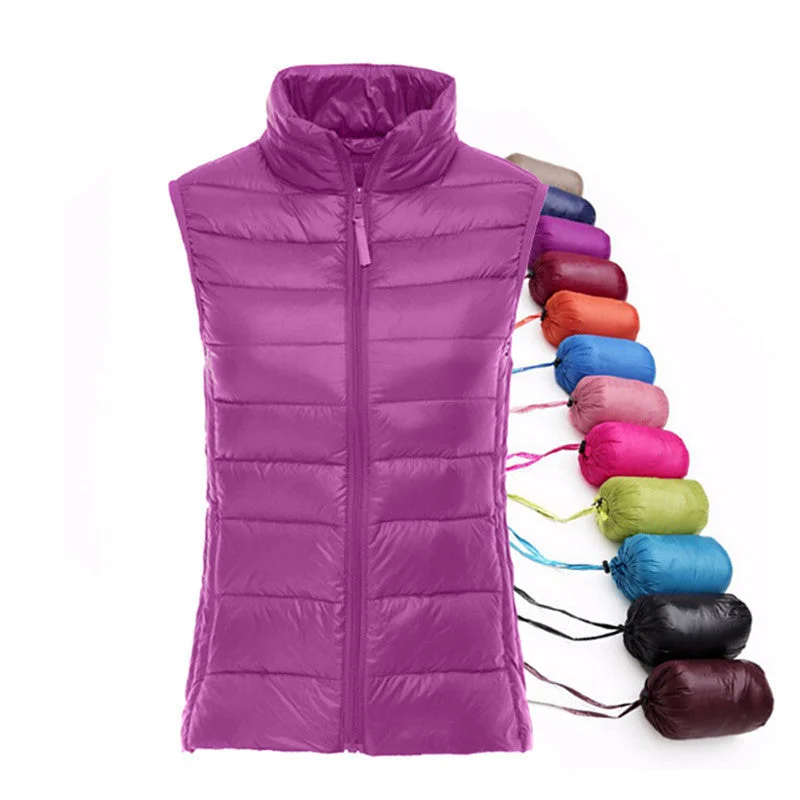 Jacket Women Vest 100% White Duck Down Vest Vest Women Lovers Slim Short Jackets Parka Plus Size Snowproof Mid-Length Parka