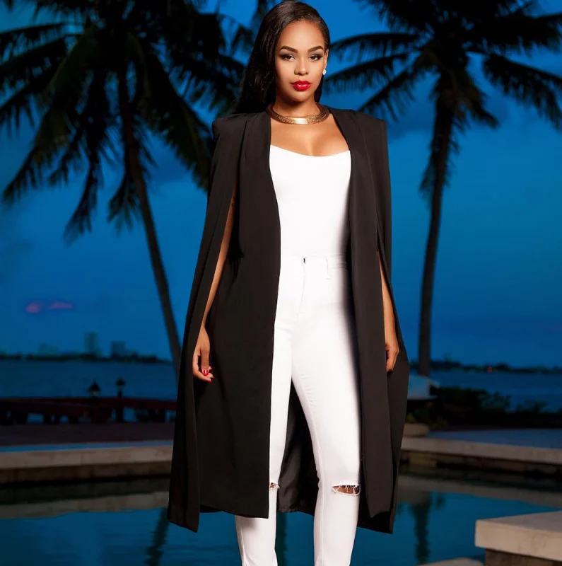 Long Blazer Women's Trendy Jacket