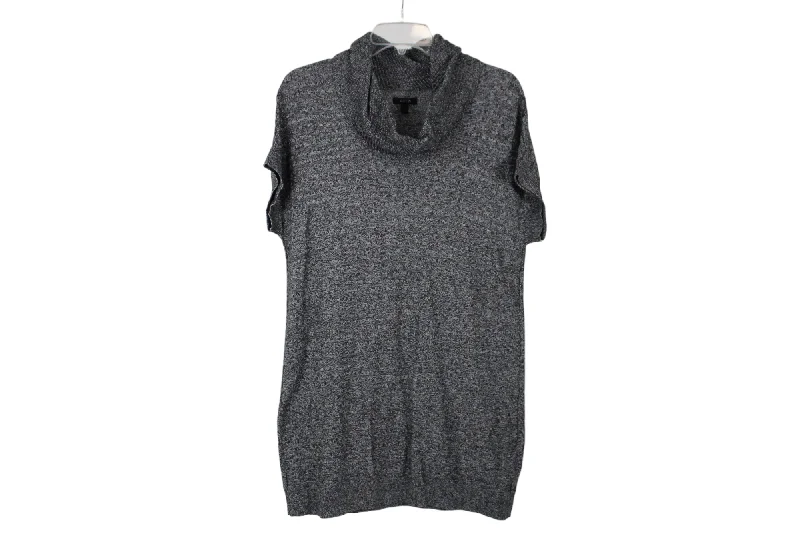 APT.9 Gray Knit Sweater Dress | M Polka Dot Checkered Tartan