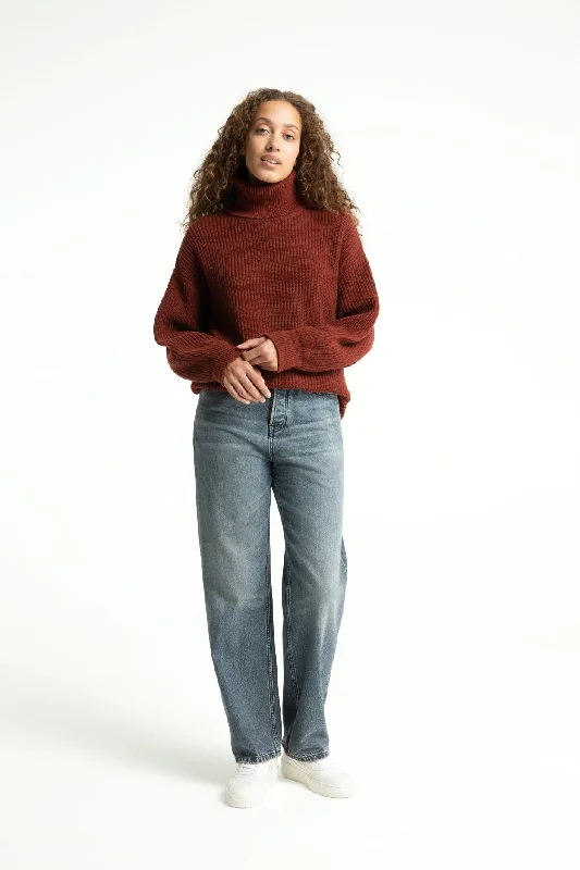 Enyu Sweater Madder Brown Casual Formal Business