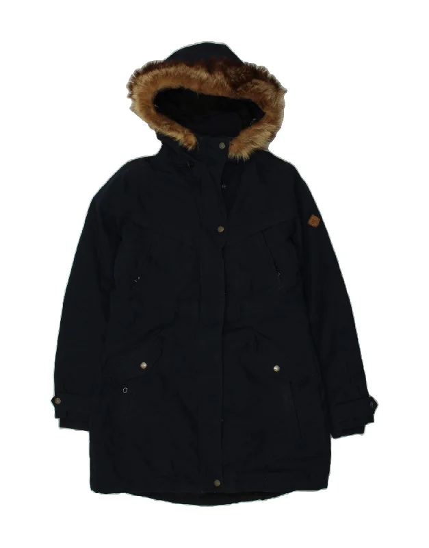 O'NEILL Womens Hooded Parka Jacket UK 16 Large Navy Blue Polyester Warm Hoodie Parka Jacket O'NEILL Womens Hooded Parka Jacket UK 16 Large Navy Blue Polyester Warm Hoodie Parka Jacket