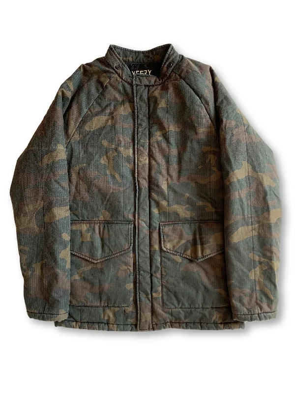 Season 1 Camo Parka Jacket Fur-Lined Mid-Length Parka