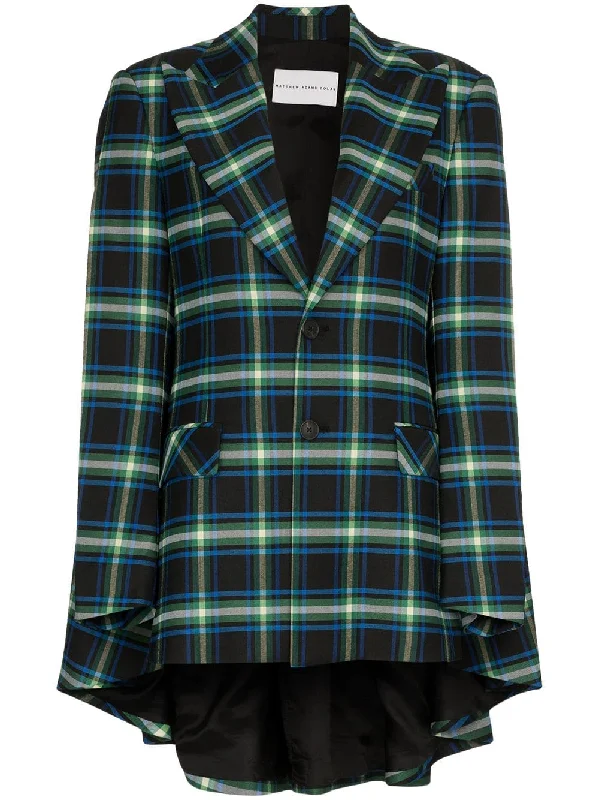 opera check blazer Women's Luxurious Jacket