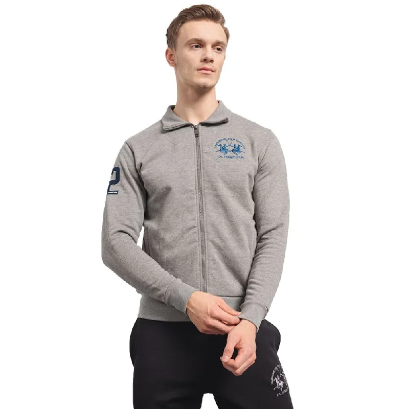 Gray Cotton Sweater Elasticated Padded Insulated