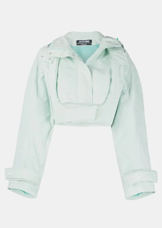 Light Green 'La Parka Fresa' Jacket Stylish Hooded Parka Jacket