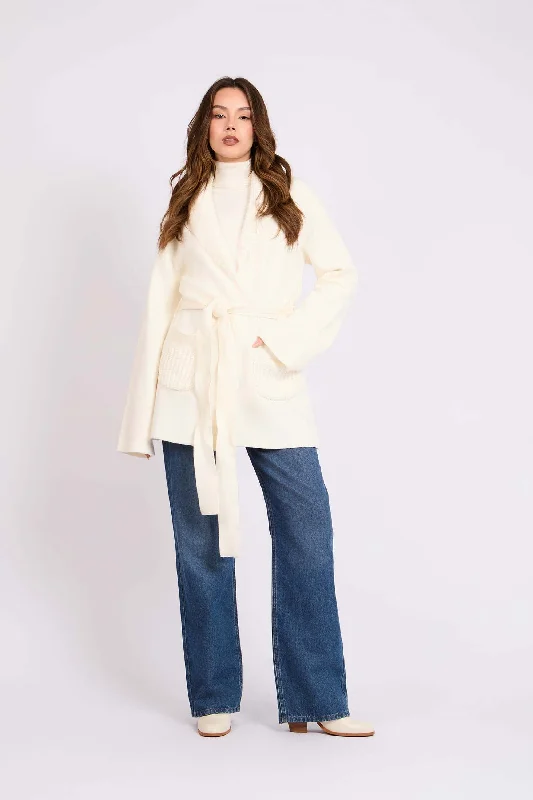 Cardigan Welt Pockets Slit Pockets Flap Pockets