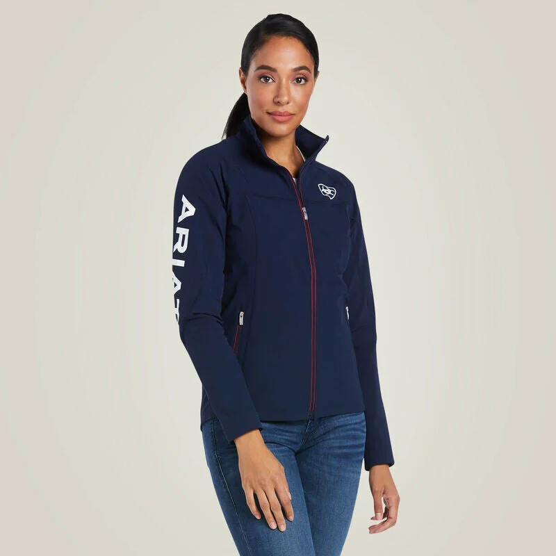 Ariat Ladies Agile Softshell Jacket Team Welt Pockets Slit Pockets Flap Pockets