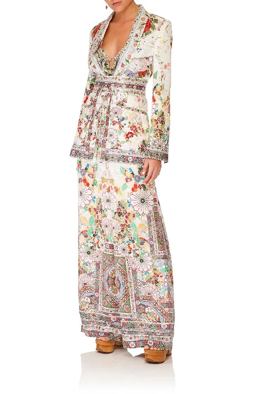 BLAZER WITH CHIFFON CONTRAST TIME AFTER TIME Women's Fashion Blazer