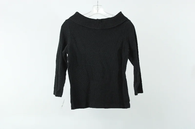 Rafaella Black Sweater | S Tailored Straight A-Line