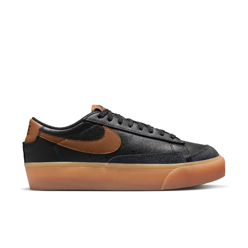 Nike Womens Blazer Low Platform Shoes Women's Trendy Suit