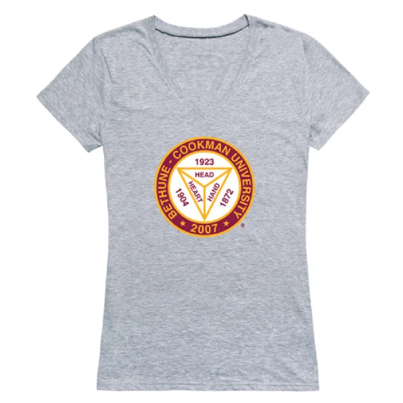 Bethune-Cookman University Wildcats Womens Seal T-Shirt Faux Fur Fabric Real Fur Fabric Shearling Fabric