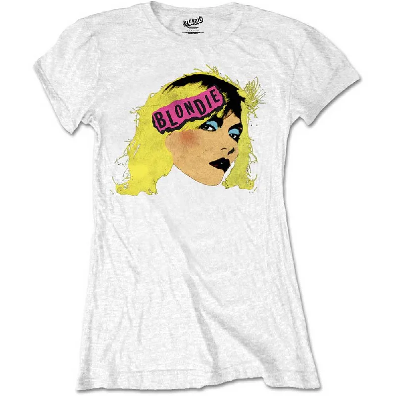 Blondie Punk Logo Ladies T-Shirt Terry Blend Velvet Blend Canvas Blend