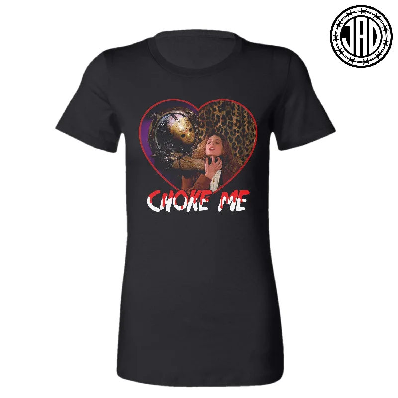 Choke Me - Women's Tee Striped Floral Plaid