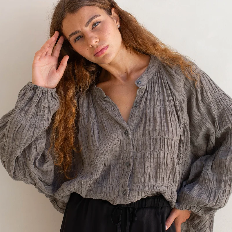 Cisco Shirt Romance Sage Graphic Embroidered Appliqued