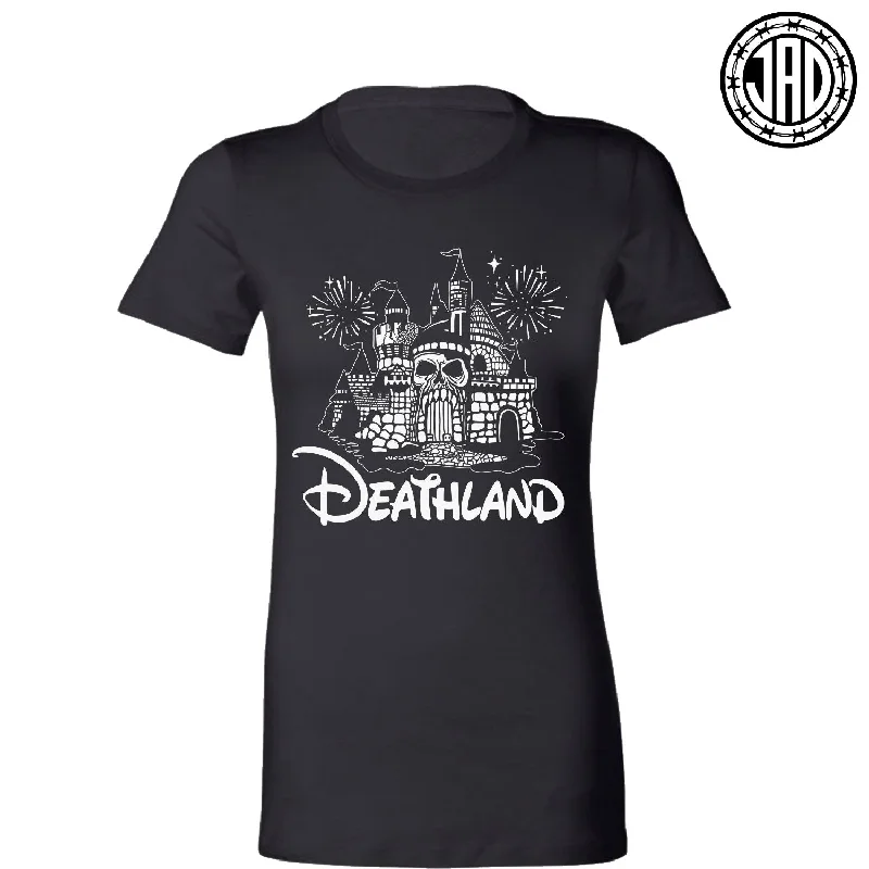 Deathland - Women's Tee Thin T-Shirt Open Front Quick Dry