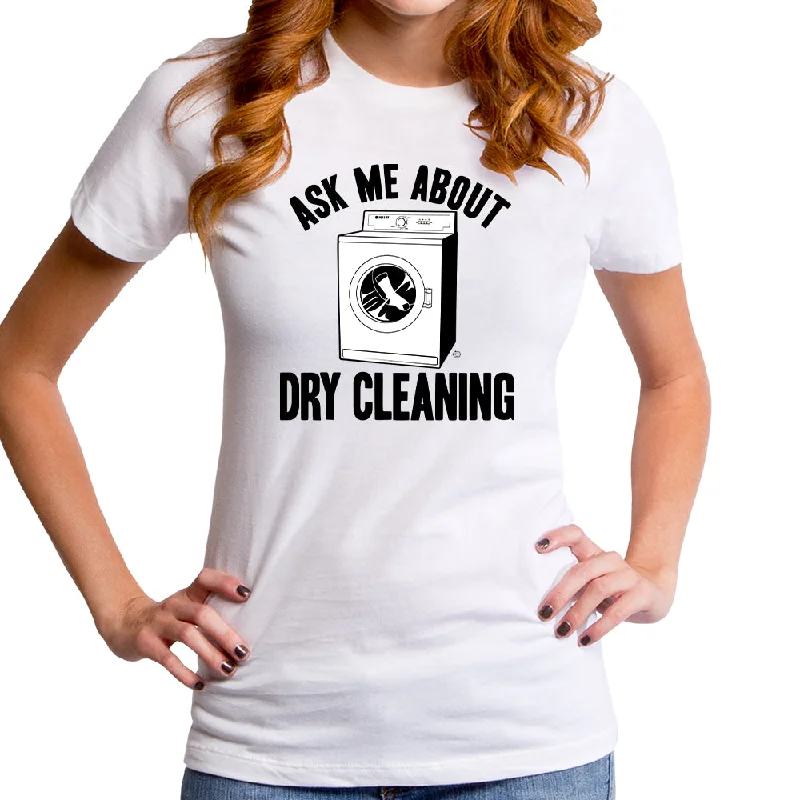 Dry Cleaning Women's T-Shirt Graphic Embroidered Appliqued