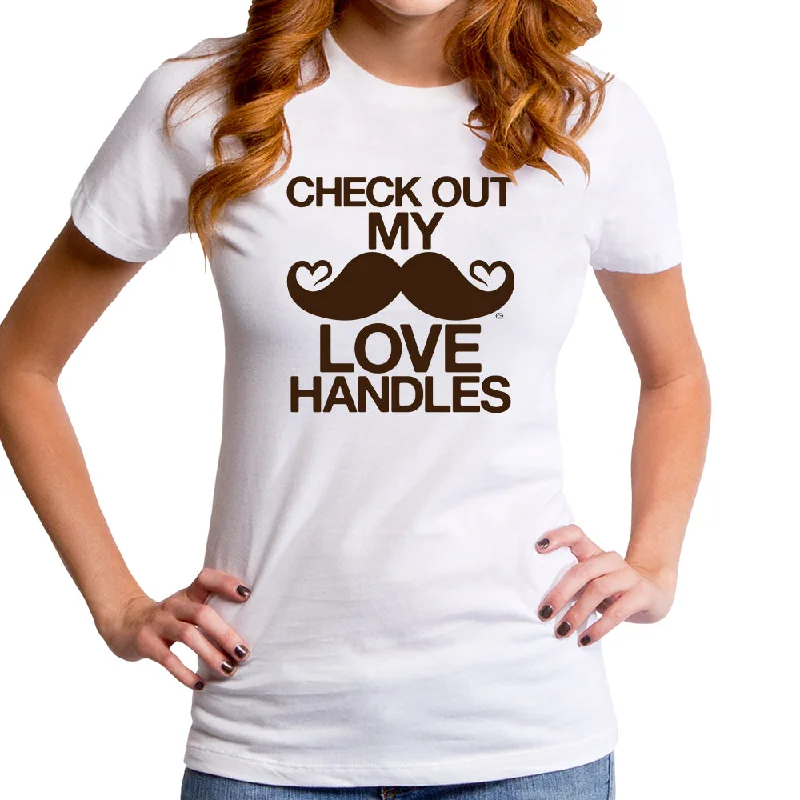Love Handles Women's T-Shirt Lace Blend Ribbed Blend Corduroy Blend