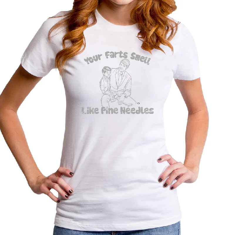 Pine Needle Farts Women's T-Shirt Spandex Blend Rayon Blend Denim Blend