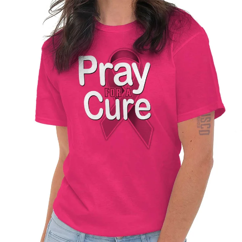 Hope For A Cure T Shirt Spandex Blend Rayon Blend Denim Blend