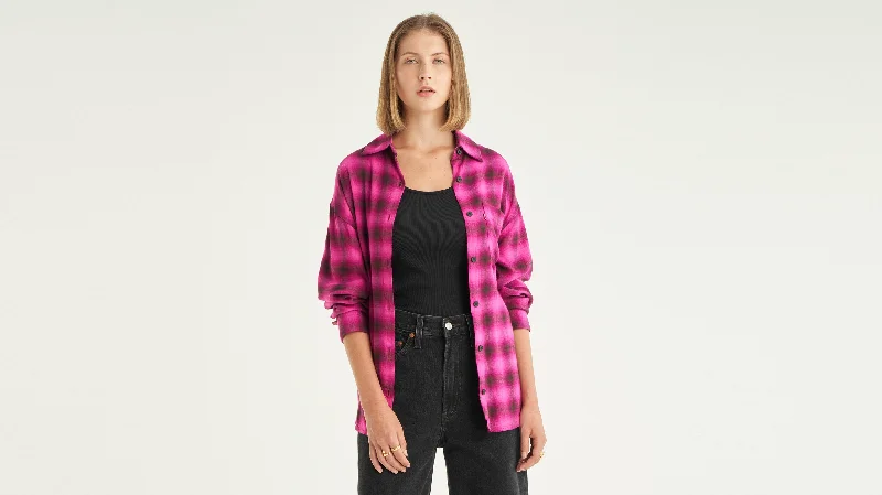 Levi's® Women's Nola Oversized Shirt Chenille Blend Fleece Blend Nylon Blend