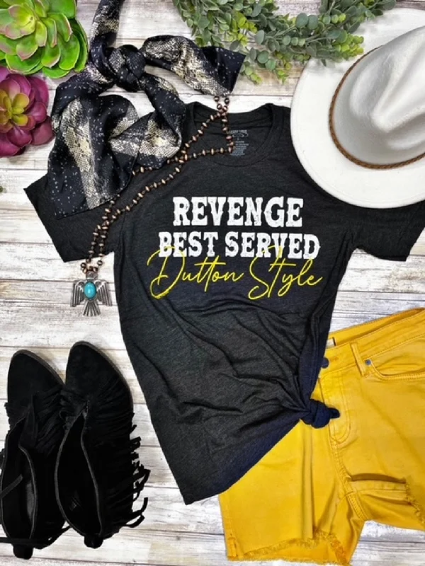 Revenge Dutton Style Tee Knit Fabric Woven Fabric Fleece Fabric