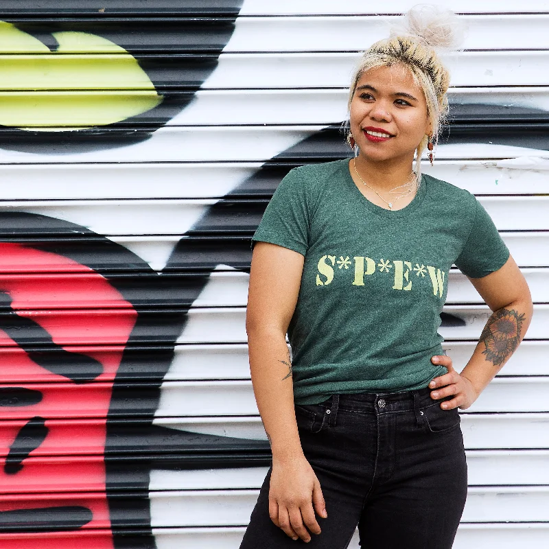 SPEW Women/Junior Fitted T-Shirt Boxy Fit Fitted Loose