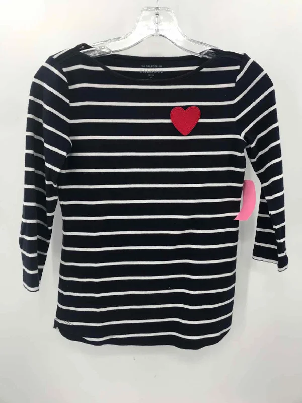 Pre-Owned Talbots Navy Size XS Stripe T-shirt Fitted T-Shirt Seamless Stretchy