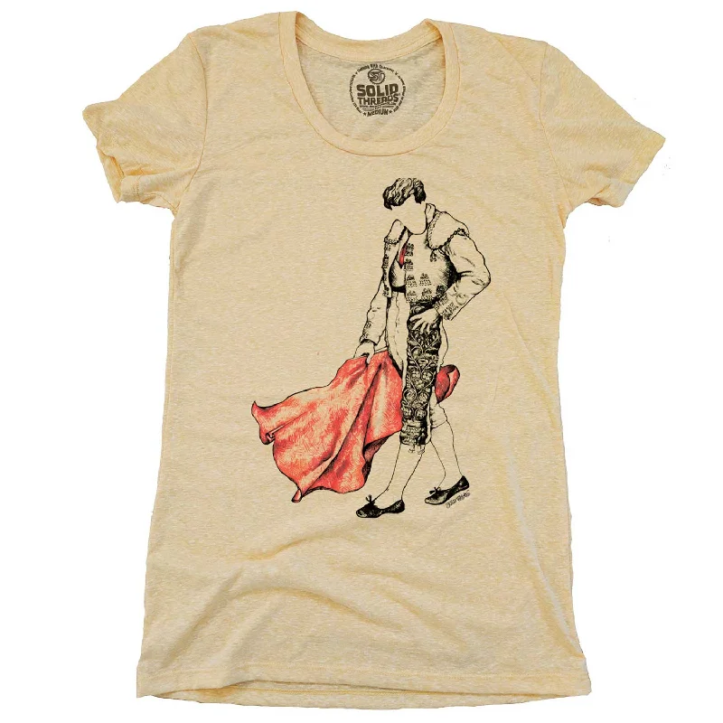 Women's Matador T-shirt Hooded Caped Shawl Collar