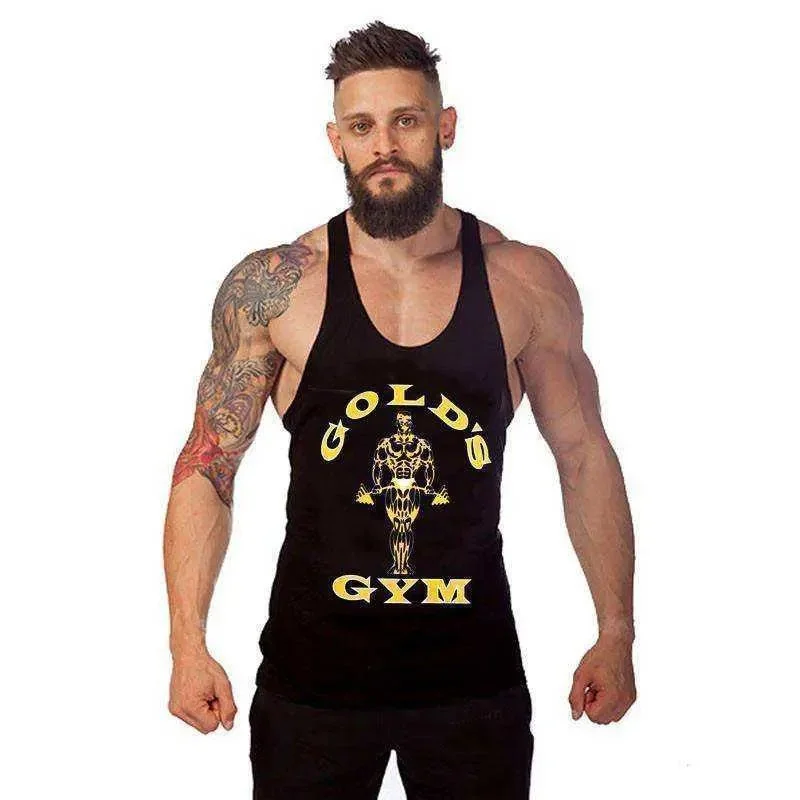 Golds Gym Tank Top for Men - 100% Cotton, Aesthetic Style soft tank top