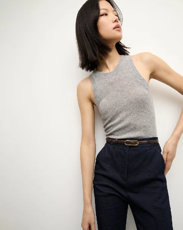 Jerrel Cashmere Tank cold shoulder tank