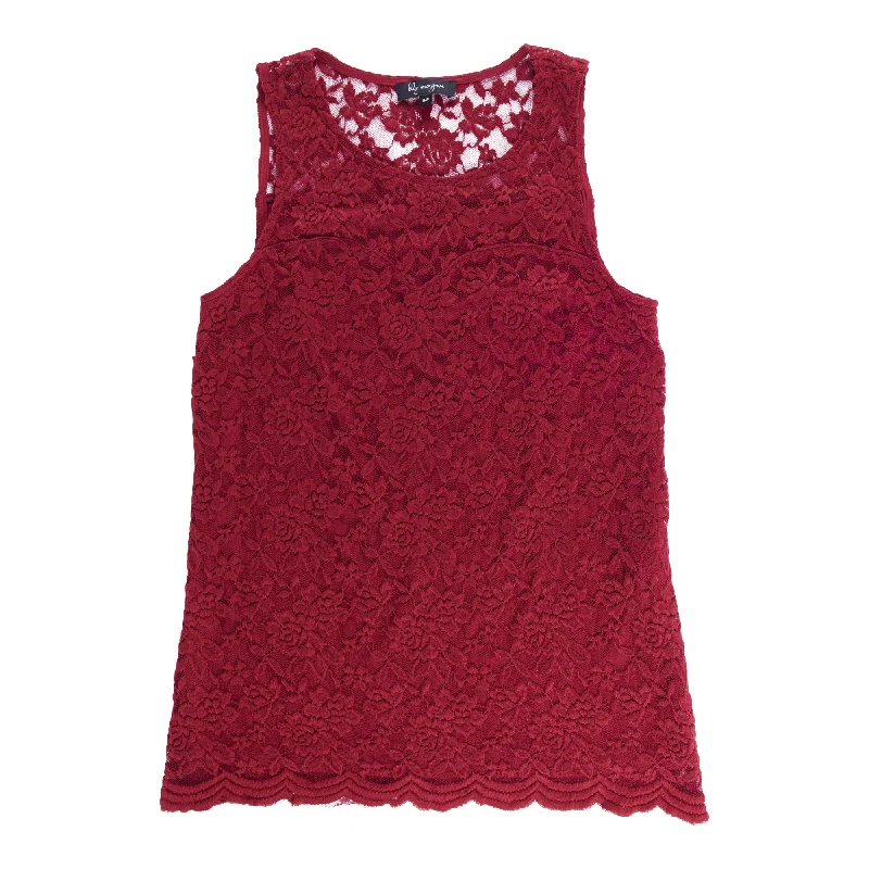 lily morgan Women's Lace Tank sleep tank top