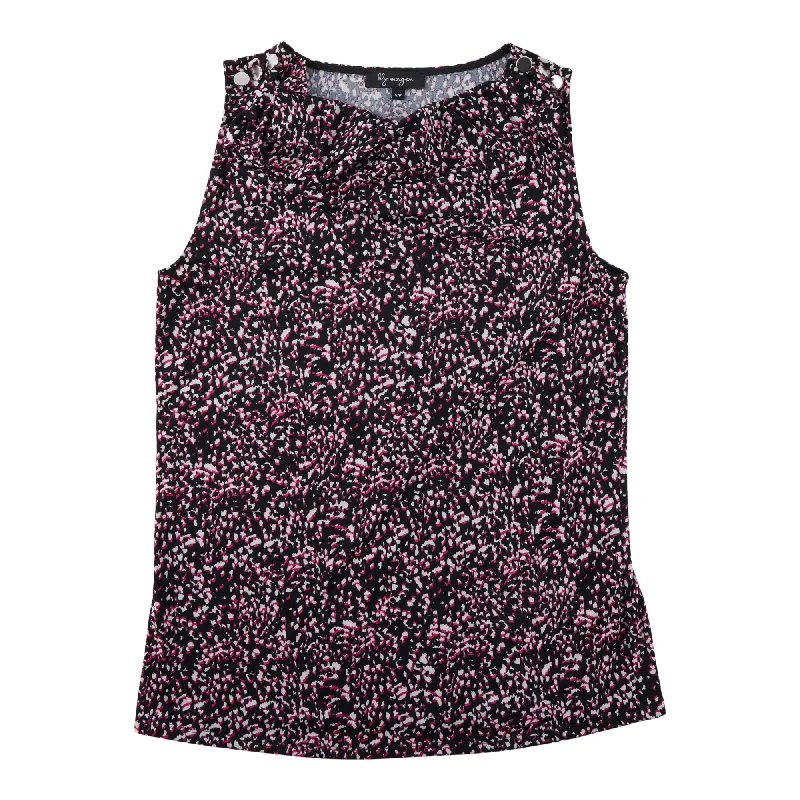 lily morgan Women's Sleeveless Cowl Neck Tank Top neon tank top