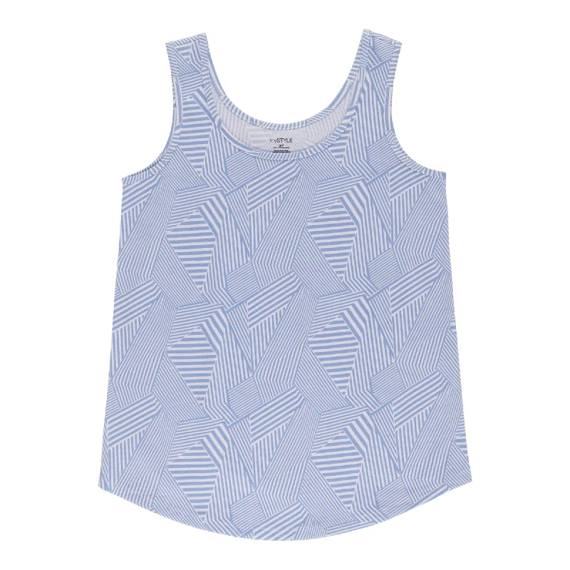 mySTYLE Women's Festival Printed Abstract Tank Top stretchy tank top