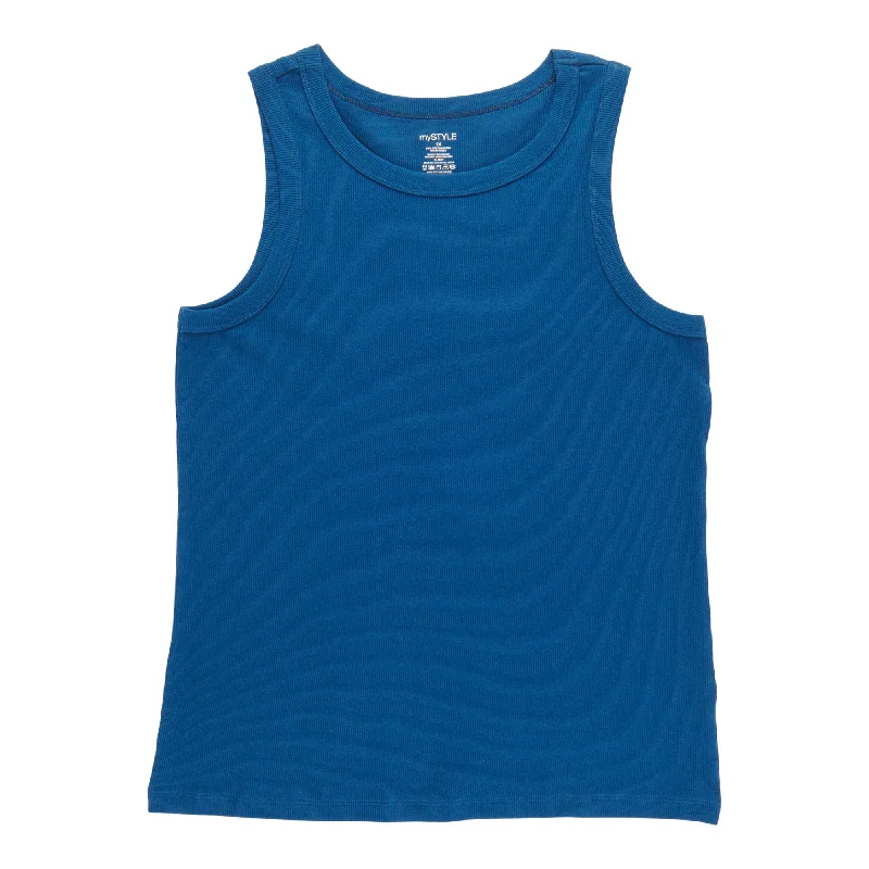 mySTYLE Women's Plus Ribbed Tank sexy tank top