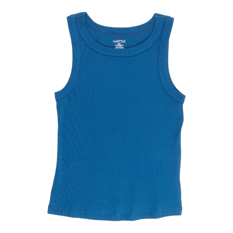 mySTYLE Women's Ribbed Tank bold tank top