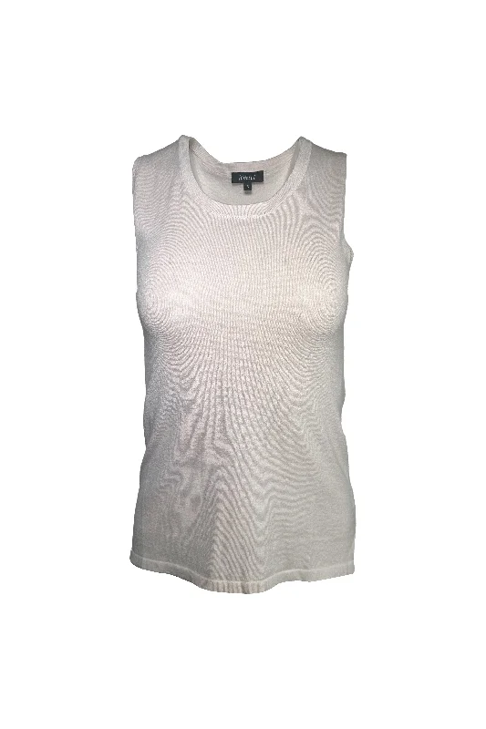 Pure Amici Tank C119 | Latte silver tank top