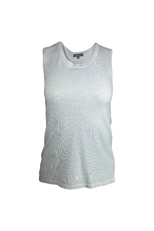 Pure Amici Tank C119 | Mist teal tank top