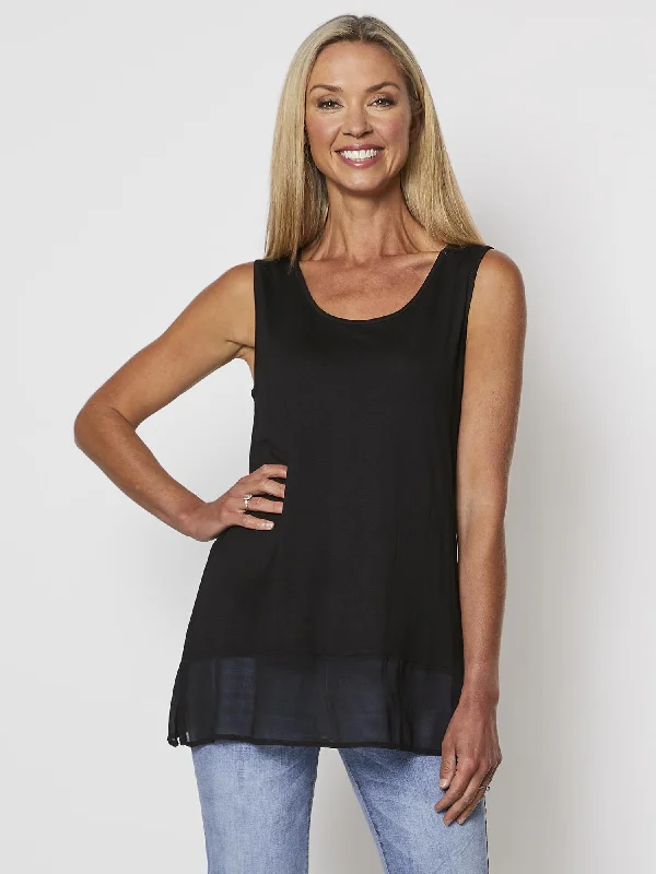 Reversible Tank Top - Black soft pink tank