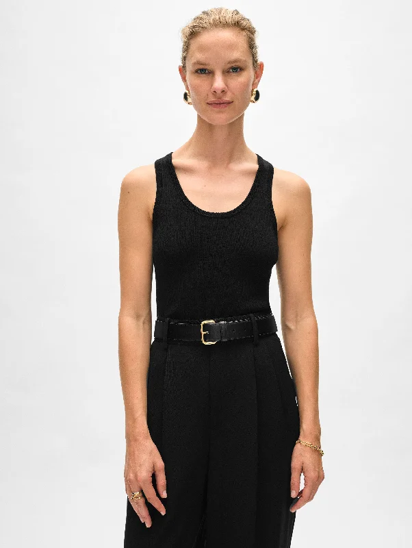 Superfine Merino Ribbed Tank gym tank top