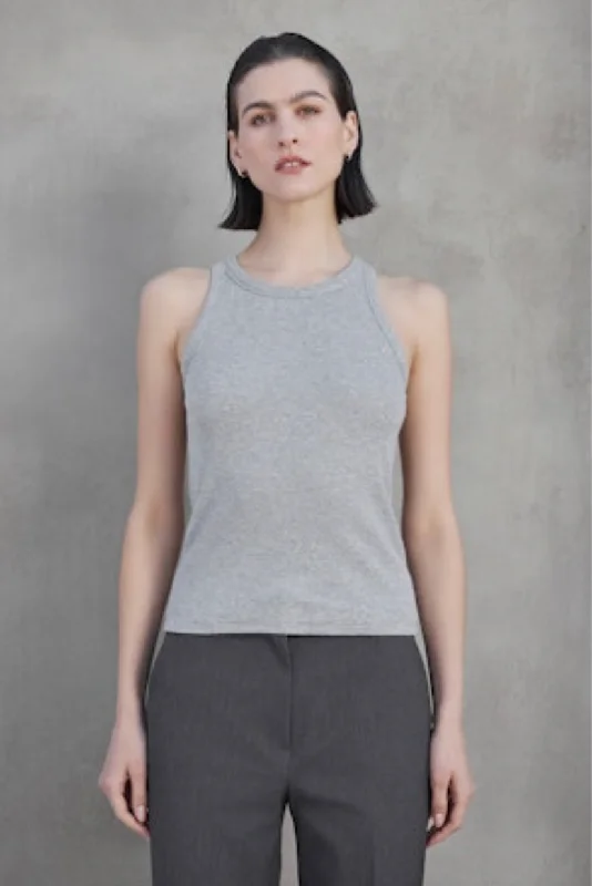 Velvet by Jenny Graham Cruz 05 Tank | Heather Grey cropped tank top