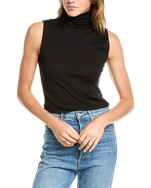 Vince Turtleneck Tank grey tank top