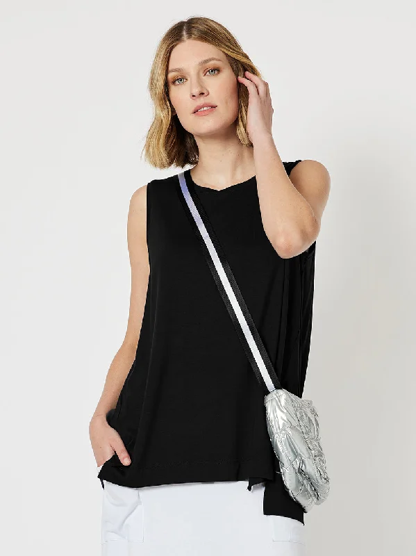 Cruise Jersey Tank Top - Black lightweight tank top