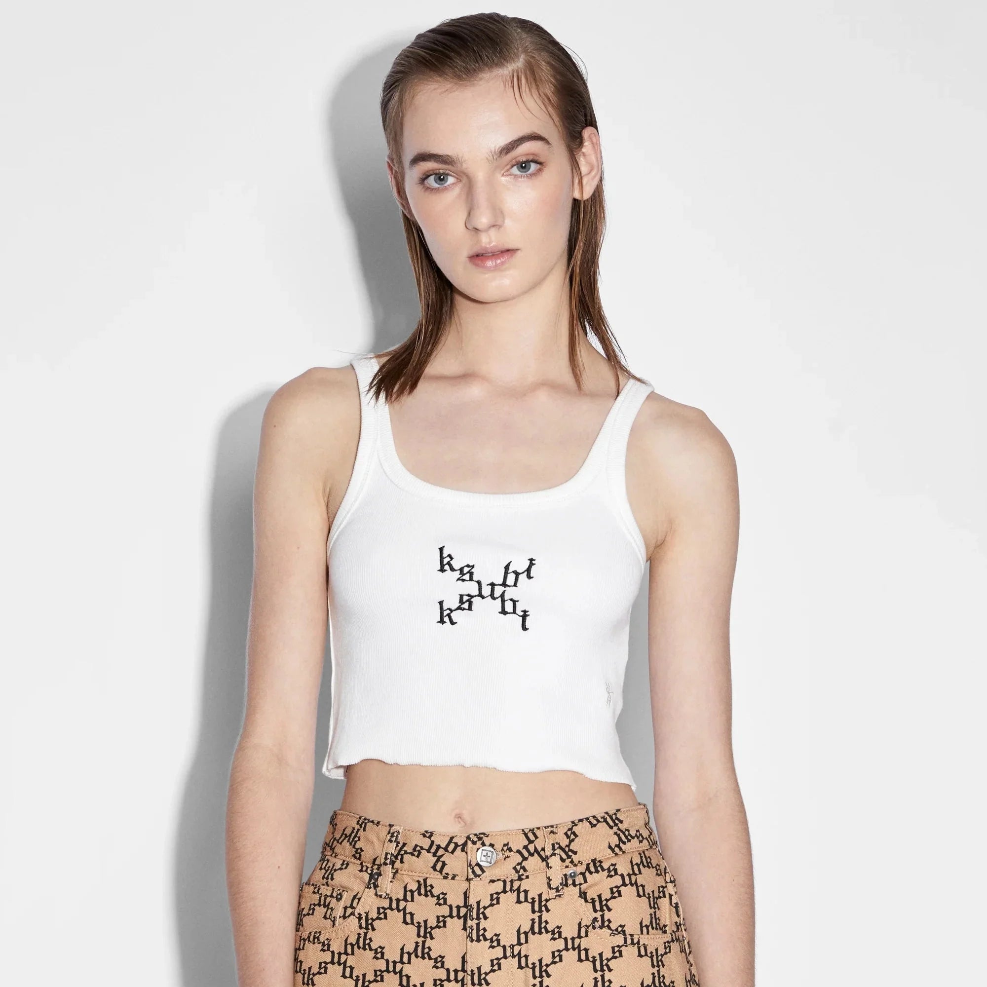 Ksubi Women's Imprint Cropped Arise Tank long tank top