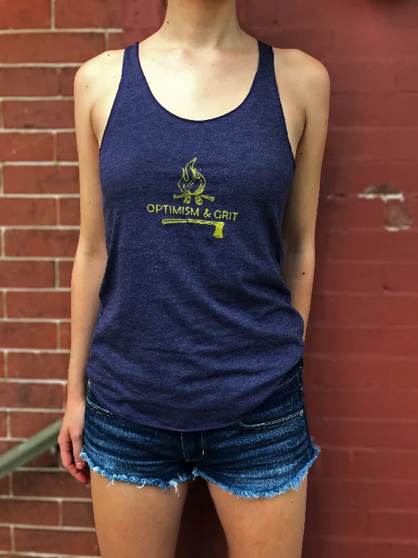 Optimism & Grit Tank Top teal tank top