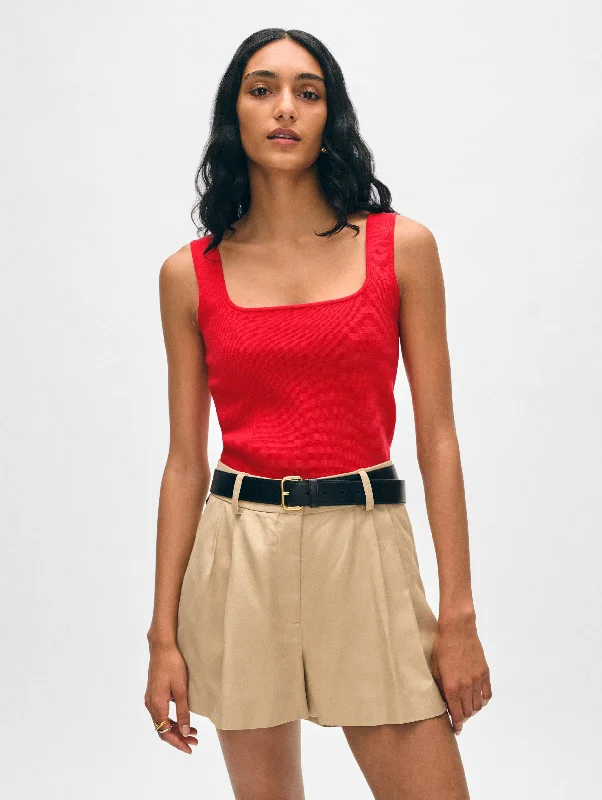 Superfine Organic Cotton Tank beige tank top