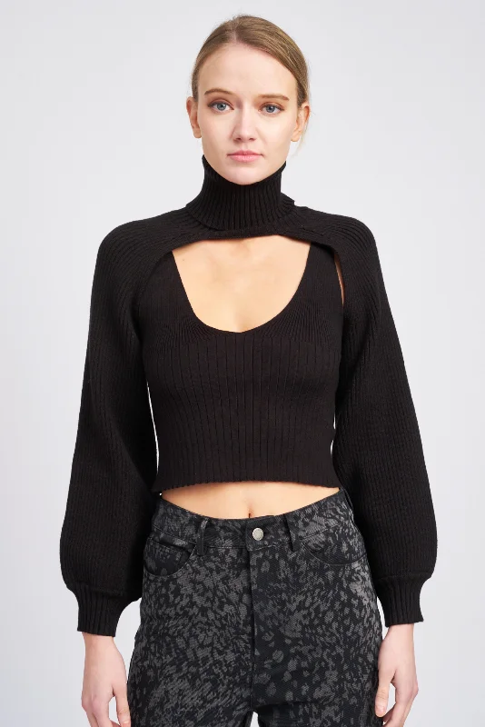 Knit Tank Bolero Set lounge tank top