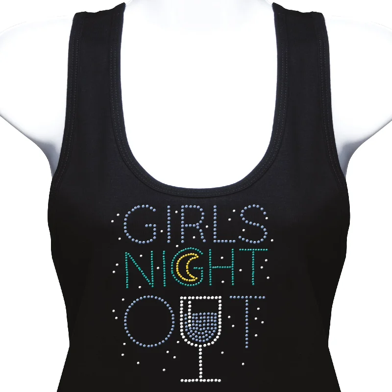 Girls Night Out Tank Top cold shoulder tank